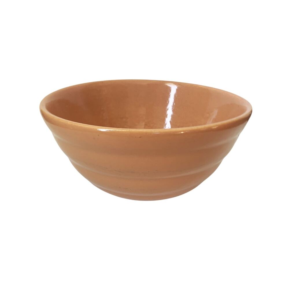 Vintage Old Rusty Orange Ring Ware Beehive Bowl  Shows ware or Age on Inside